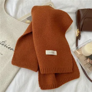 Détail d'écharpe en tricot uni chaud d'hiver texture douce et style confortable.