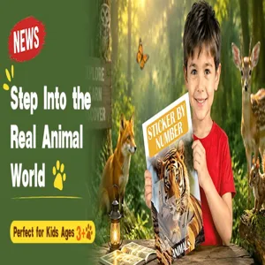 Kids sticker book educational toy for early learning crafts for children over three years old