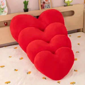 Cuscino in peluche cuore rosso morbido cuscino decorativo regalo San Valentino camera