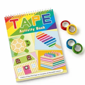 Kids DIY Tape Activity Book Cartoon Sticker Book Educational Early Learning Toy Reusable Scenes Paper Craft For Children