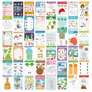 Kinder Papierschneiden Buch Aktivitätsseiten Vorschule Lernspielzeug Basteln für Kleinkinder