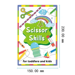 Kinder Scherenschnitt Übungsheft Bastelbuch für Kleinkinder und Kinder kreatives DIY Handwerk.