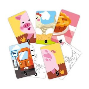 Kinder Englisch Lernkarten, CVC Wort Puzzles kognitive Karten für die Früherziehung.