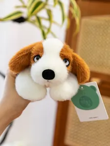 Cute puppy plush toy palm-sized soft stuffed doll kids birthday gift home decor pillow