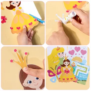Set fai da te per bambini con ritaglio di carta, giocattolo educativo per la prima infanzia.