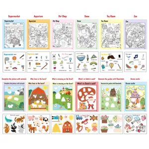 Kinder Ruhiges Buch Puzzle Finden Malen Kleinkind Frühes Lernen Lernspielzeug Set