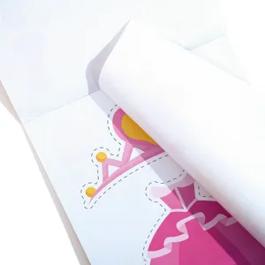 Libro di ritaglio di carta per bambini stile principessa materiale artigianale sicuro