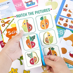 Kids craft cutting book and paper art DIY activity kit for kindergarten kids early learning