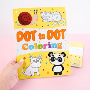 Kinder Punkt zu Punkt Malbuch süßes Tier Thema frühe Bildung Lernpuzzle Buch kaufen.