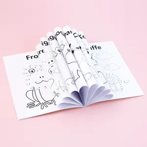Kinder Punkt zu Punkt Malbuch Detailansicht, fröhliche frühe Lern Tier Malvorlage Spaß.