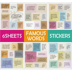 Vintage quote stickers aesthetic journal stationery scrapbooking waterproof decorative planner 6 sheets