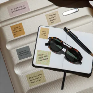 Vintage literary quote stickers waterproof decorative decals for journal suitcase notebook.