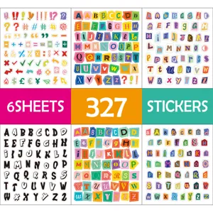 Washi Tape Decorative Letter Floral Butterfly Vintage Stickers Set For DIY Journal Scrapbooking Craft Planning Aesthetic Stationery