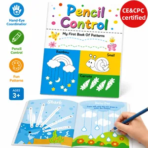 Children Pencil Control Training Tracing Book Cartoon Line Practice Drawing Toy Educational Learning Notebook For Kids