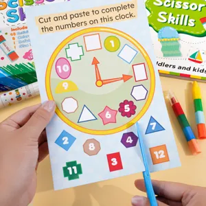 Kinder bastelset scherenqualitaten aktivitat buch diy papierschneideset fur kinder