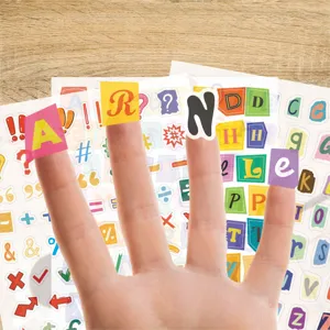 Washi tape English letter stickers DIY scrapbooking decorative high quality sticky labels