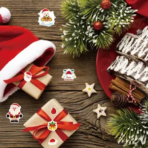 Christmas cartoon stickers for kids scrapbooking party decoration waterproof cute decals