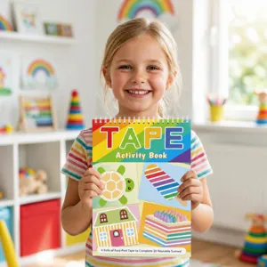 Kids tape activity book DIY craft set children's educational early learning sticker toy gift