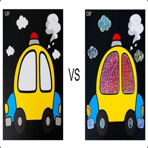 Children DIY magic foil transfer sticker art painting set creative craft toy for kids fun play