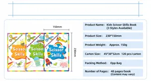 Libro di taglio forbici bambini piccolo educazione precoce fai da te carta giocattolo