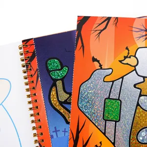 Halloween foil art craft kit for kids 4-6 years old magic foil sticker painting set