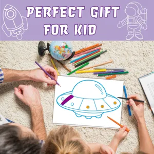 Children magic art painting UFO coloring book DIY craft kit creative educational toy gift kids