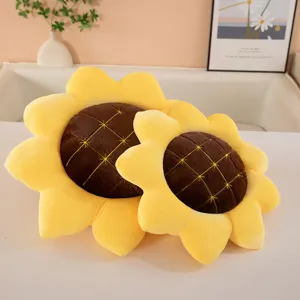 Cuscino Girasole Peluche Carino Giocattolo Imbottito Cuscino Fiore Per Casa Ufficio Finestra Sonno Poggiatesta Decorazione