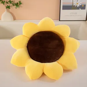 Cuscino In Peluche Girasole Cuscino Fiore Morbido Seduta Decorazione Casa Regalo