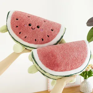 Watermelon plush toy cute running fruit pillow soft cushion sofa decor children gift