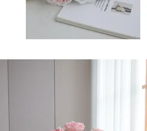 Kunstmatige rozen bloemboeket voor huisdecoratie, premium aanraking faux bloemen.