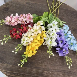 Kunstmatige Delphinium Zijden Bloem Lange Stengel Nep Bloemen Voor Huis Bruiloft Decor Feest