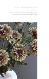 Künstliche wilde Chrysanthemen Seidenblumen für Heim und Hochzeit Dekoration Requisiten.