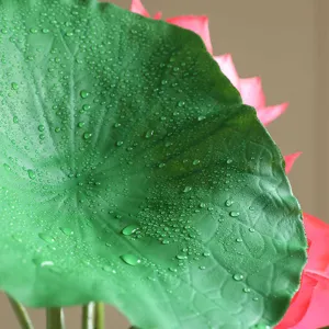 Lifelike artificial lotus leaf simulation flower fake plant for home decor photography
