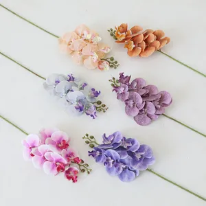 Artificial Phalaenopsis orchid flowers simulation home living room decor fake flower bouquet