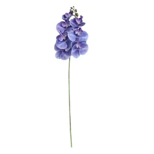 High quality artificial Phalaenopsis orchid single stem fake flower for home room decoration