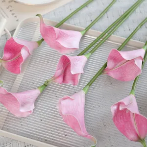 Kunstmatige Calla Liese Roze Nep Bloemen voor Huwelijk Huisdecoratie Bloemschikking.