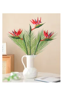Artificial Strelitzia Bird of Paradise Flower Fake Plant for Home Living Room Hotel Decor