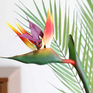 Artificial bird of paradise flower fake plant for home decor wedding party staging
