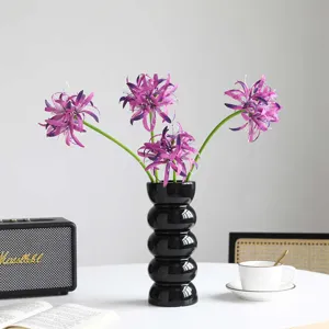 Bouquet di Fiori in Seta Artificiale Lycoris Radiata Fiori Finti per Soggiorno Tavolo da Pranzo Decorazione per Matrimoni a Casa