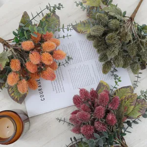 Artificial banksia flower bouquet retro home decor photography props fake floral arrangement