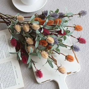 Artificial Banksia flowers retro home decor wedding photography floral arrangements prop