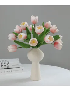 Artificial tulip bouquet simulation flower decoration for living room wedding scene layout