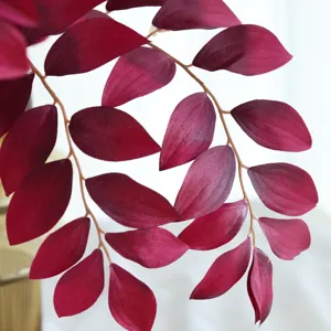 Branche de feuilles d'automne artificielles feuillage faux pour mariage déco florale