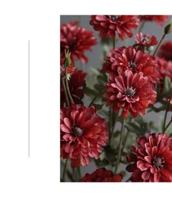 Künstliche wilde Chrysanthemen Seidenblumen für Hochzeit Party Deko Foto Requisiten.