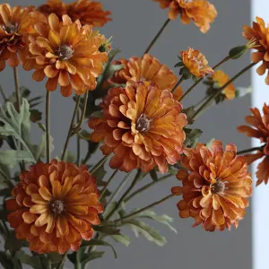 Künstliche Wilde Chrysanthemen Seidenblumen ländlicher Stil Hochzeit Party Heim Dekor