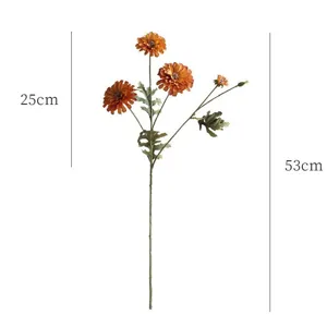 Künstliche Gänseblümchen Blumen Zweig Herbst Deko Hochzeit Party Blumenarrangement 53cm