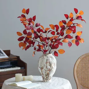 Fausse branche de hêtre d'automne feuilles artificielles pour mariage maison déco vase