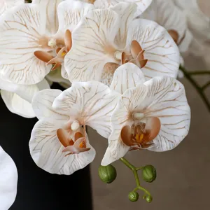 Kunstmatige Phalaenopsis orchideeën bloemen voor huisdecoratie en huwelijksfeest display.