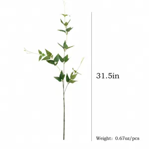 Artificial clematis flower branch for home decor and wedding wall decoration greenery 80cm