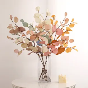 Artificial Eucalyptus Leaves Fake Eucalyptus Branches Silk Apple Leaves For Wedding Home Decor Party Floral Arrangement